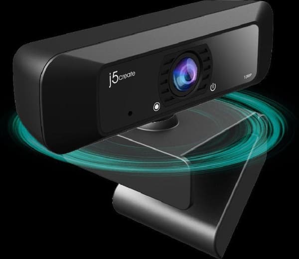 j5create JVCU100-N USB HD webcam med 360° rotation