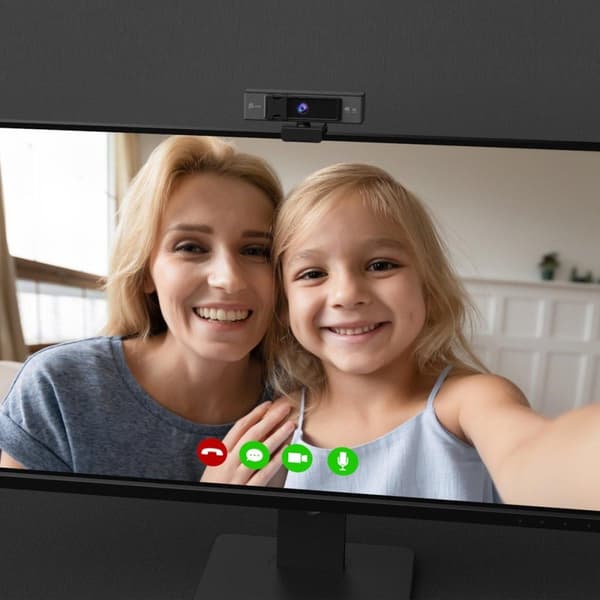 j5create JVCU435-N USB 4K Ultra HD-webbkamera med 5x digital zoomavståndskontroll