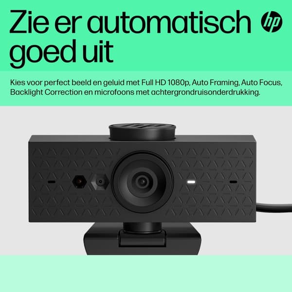 HP 625 - Webcam - tilt - farve - 4 MP - 1920x1080 - lyd - USB3.0 (6Y7L1AA#ABB)