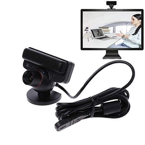 ZSGG Webcam 480P USB Eye Motion Sensor Kamera med mikrofon för Sony Playstation 3 PS3 Game System- USED
