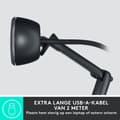 Miniatyrbild 3 av 7: Logitech C505 HD webbkamera 1280 x 720 pixlar USB Black (960-001363)