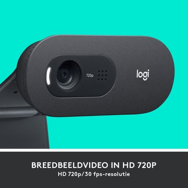Logitech C505 HD Webcam 1280 x 720 Pixels USB Sort (960-001363) Sort