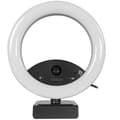 Miniatyrbild 3 av 3: Webbkamera - Arozzi - Occhio - 1080p - Dubbelmikrofon - Ställ 360° - Ljusring 6''