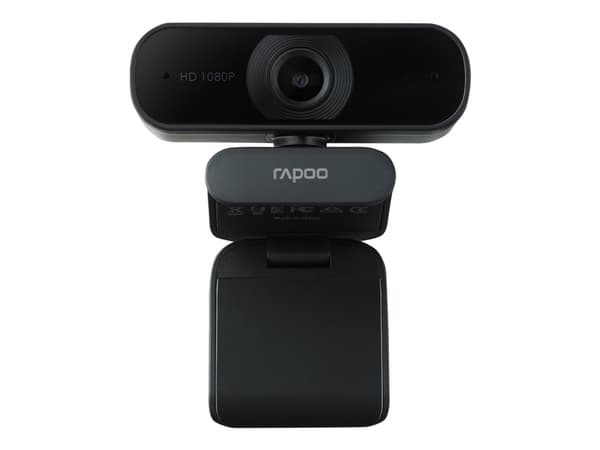 Rapoo XW180 - Nettkamera - farge - 1920 x 1080 - 720p, 1080p - lyd - USB 2.0 - H.264