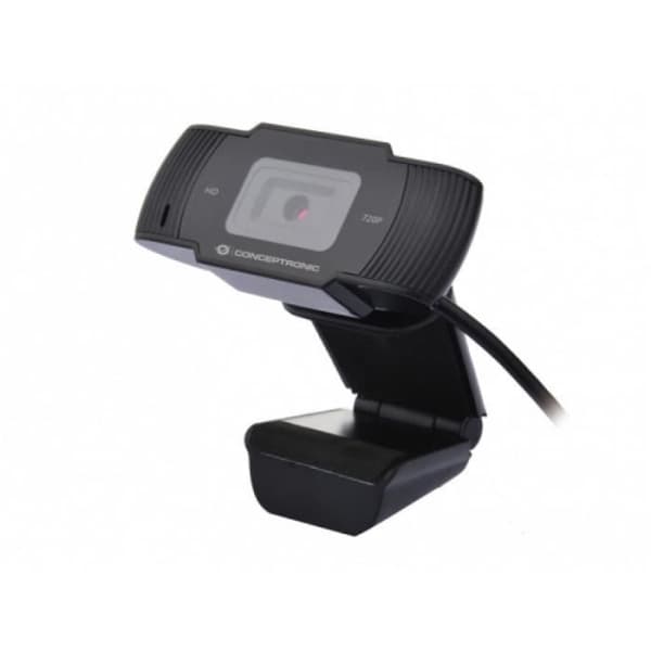 Webbkamera - CONCEPTRONIC - AMDIS 720P HD - 1280x720 pixlar - Inbyggd mikrofon - USB 2.0 Svart
