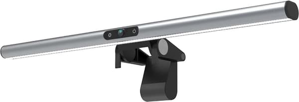 4smarts 2in1 LightBar Pro -näyttölamppu FullHD-verkkokameralla, hopea (456486)