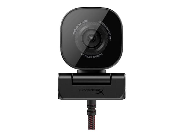 HyperX Vision S - Nettkamera - panorering / tipping - farge - 8 MP - 1080p, 4K - USB-C 3.2 Gen1