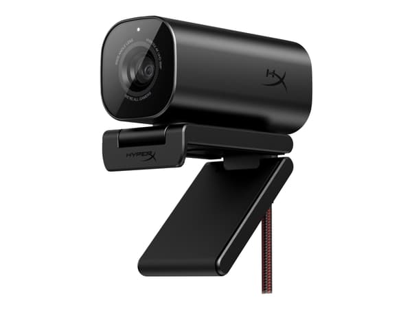 HyperX Vision S - Nettkamera - panorering / tipping - farge - 8 MP - 1080p, 4K - USB-C 3.2 Gen1 Sort