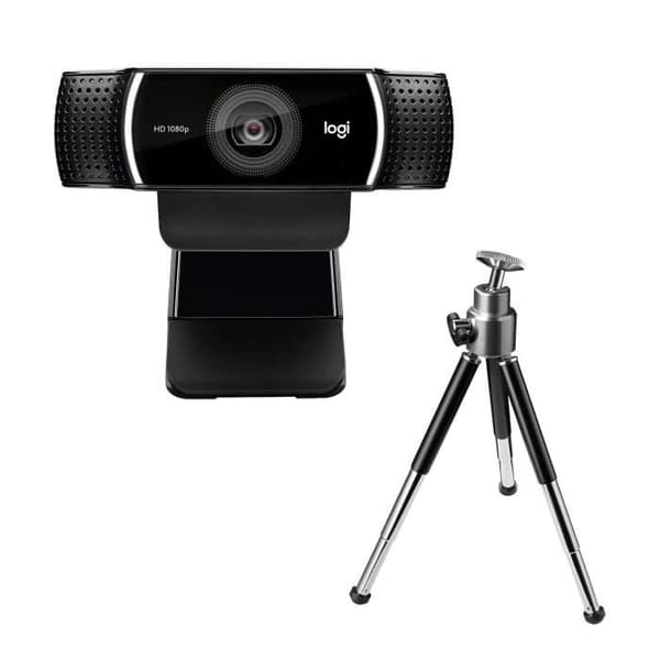 Webbkamera - Full HD 1080p - Logitech - C922 Pro - Stream - Svart Svart