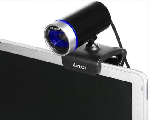 Web Cam end microphone A4TECH PK-910H Sort, Sølv