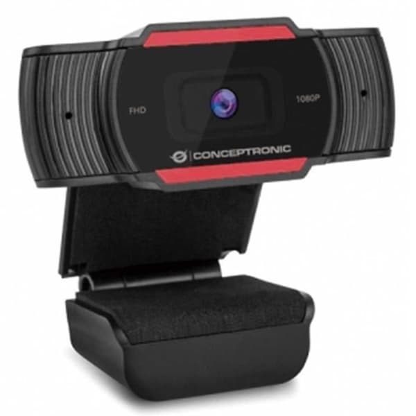 Conceptronic Webbkamera Amdis04r full Hd Svart Svart, Röd