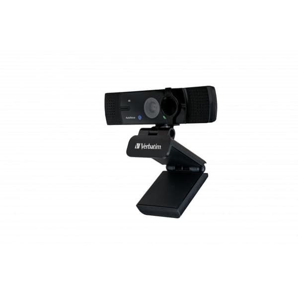 Webbkamera - Verbatim - AWC-03 - 4K Ultra HD - Autofokus - Mikro omnidirektionella - Svart