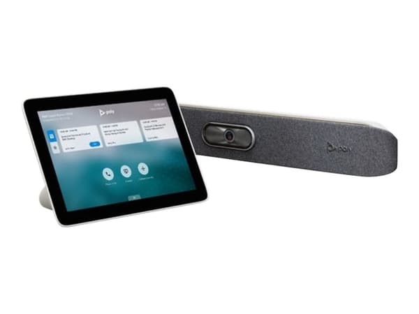 HP Poly Studio X30 TC8, Video collaboration bar, 4K Ultra HD, 60 fps, 5x, Black, Grey