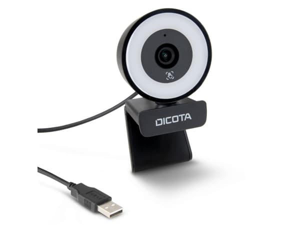 DICOTA Ringlight - Nettkamera - farge - 5 MP - 2592 x 1944 - lyd - USB 2.0