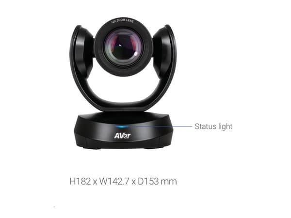 AVer CAM520 Pro3 - Konferansekamera - PTZ - farge - 8 MP - 1920 x 1080 - motorisert - LAN - USB 3.1 Gen 1 - MJPEG, H.264, YUV, YUV2 - DC 12 V / PoE P