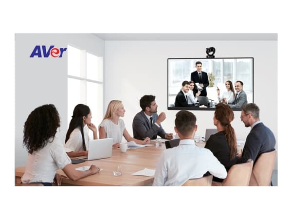 AVer CAM520 Pro3 - Konferansekamera - PTZ - farge - 8 MP - 1920 x 1080 - motorisert - LAN - USB 3.1 Gen 1 - MJPEG, H.264, YUV, YUV2 - DC 12 V / PoE P