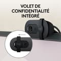 Miniatyrbild 4 av 6: Logitech Brio 100 Full HD-webbkamera med sekretess, automatisk ljuskorrigering, USB-A - grafit