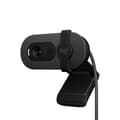 Miniatyrbild 1 av 6: Logitech Brio 100 Full HD-webbkamera med sekretess, automatisk ljuskorrigering, USB-A - grafit