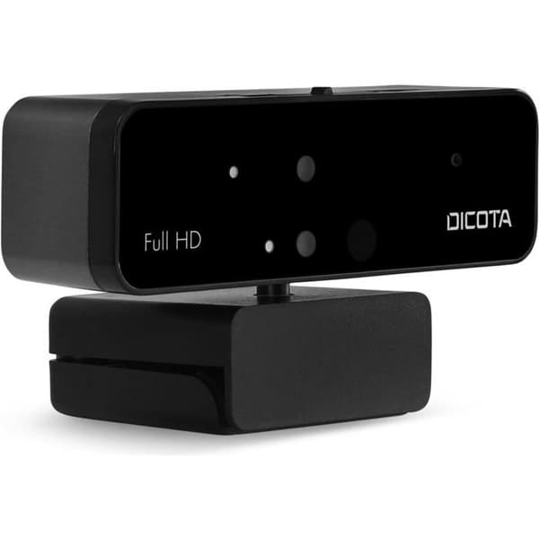 DICOTA Webcam PRO Ansiktsigenkänning Svart