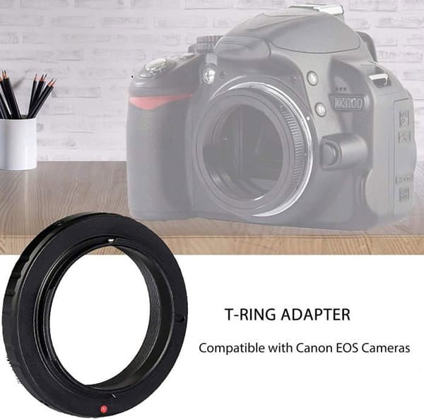 Svbony SV123 Spotting Scope Adapter, Spotting Scope Camera Adapter, Justerbar längd T Adapter Kompatibel med SV46