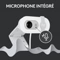 Miniatyrbild 5 av 6: Webbkamera - Full HD 1080p - Logitech - Brio 100 - Integrerad mikrofon - Vit