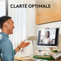 Miniatyrbild 2 av 6: Webbkamera - Full HD 1080p - Logitech - Brio 100 - Integrerad mikrofon - Vit