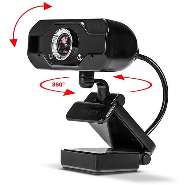 Full HD 1080p webbkamera med mikrofon Svart