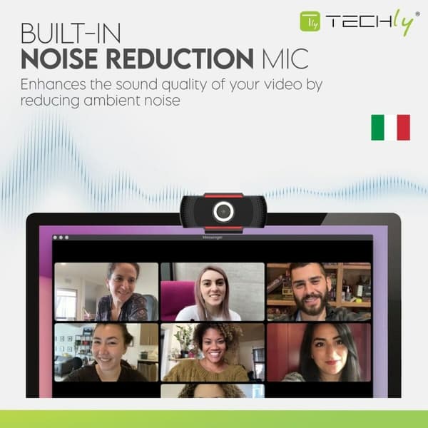 Webbkamera Techly 361438 Full HD (1)