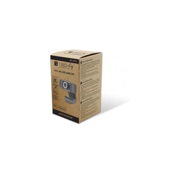 Techly I- -60T webbkamera 1920 x 1080 pixlar USB 2.0 Svart