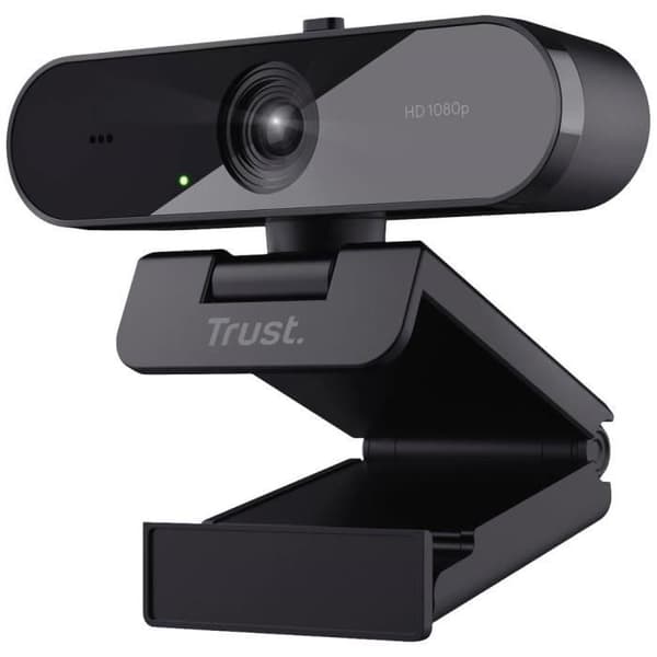 Trust TW-200 Full HD webbkamera - Stödfot och klämma - Svart