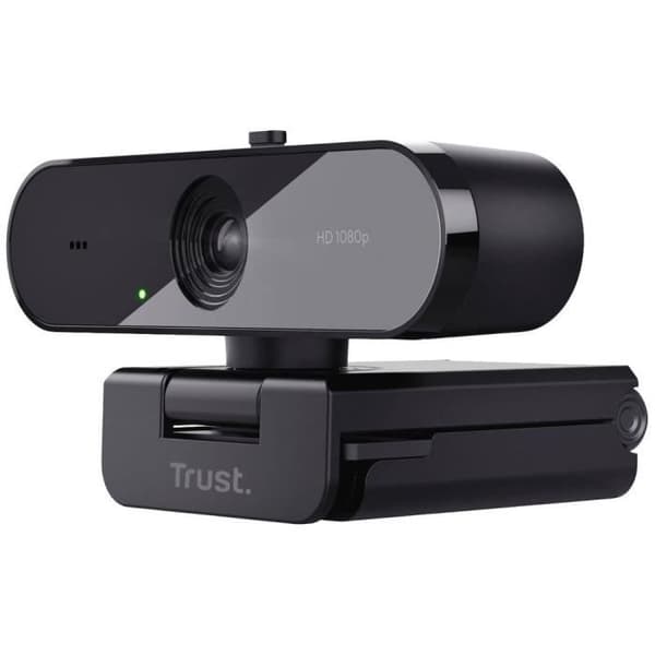 Trust TW-200 Full HD webbkamera - Stödfot och klämma - Svart