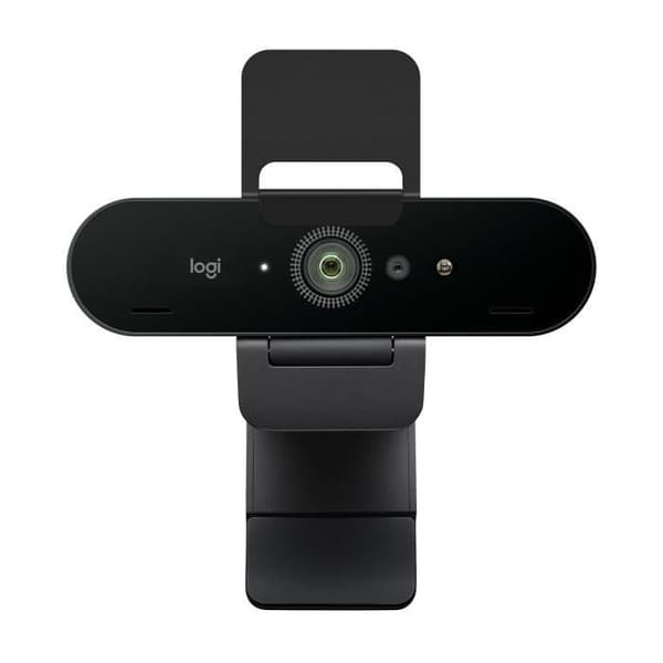 Webbkamera - 4K, Full HD 1080p - Logitech - Brio Stream - 90 FPS - Autofokus - Mikrofon - Svart