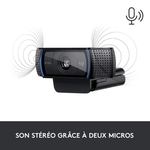 Webbkamera - Full HD 1080p - Logitech - C920