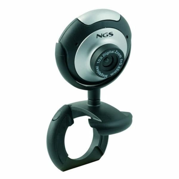 Webcam NGS NGS-WEBCAM-0041 Sort, Sølv