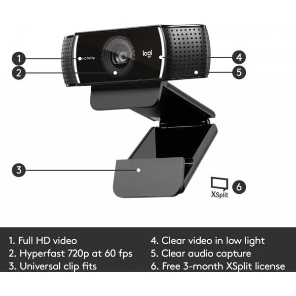 Logitech C922 Pro Stream -web-kamera