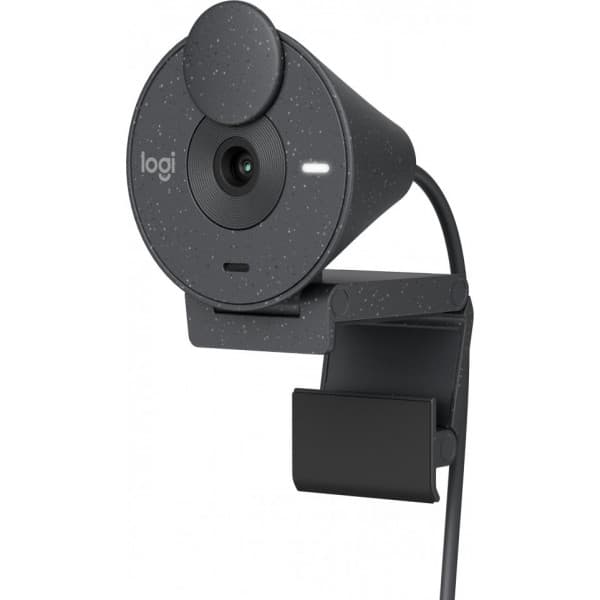 Logitech Brio 300 -webcam, sort Grafit