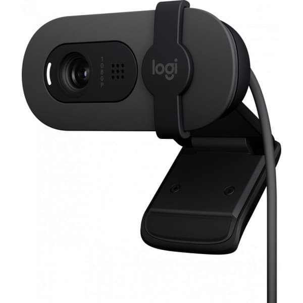 Logitech Brio 100 -webkamera, sort Grafit