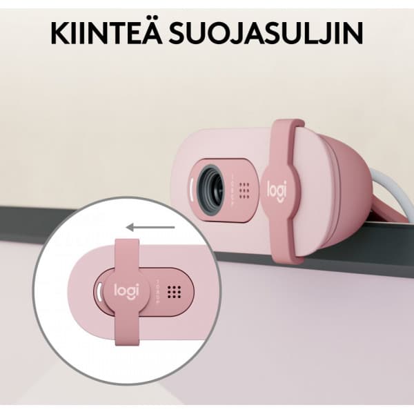 Logitech Brio 100 -webbkamera, rosa