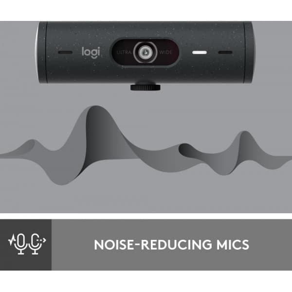 Logitech Brio 500 -webcam, sort