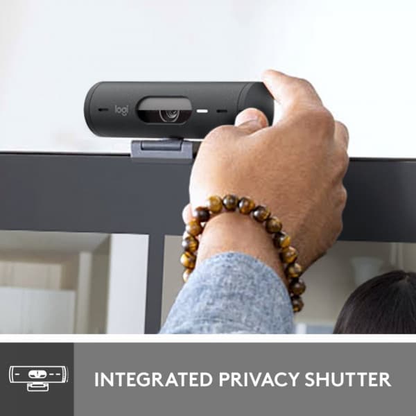 Logitech Brio 500 -webcam, sort