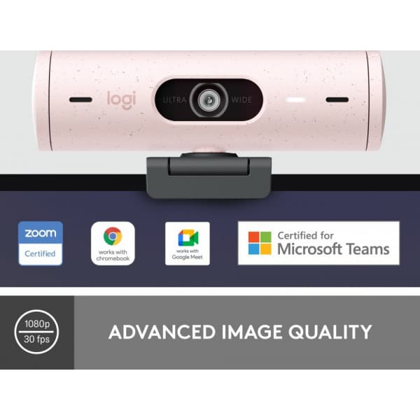 Logitech Brio 500 -web-kamera, pinkki