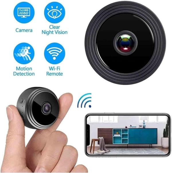 3 pakkauksen mini-Wifi-kamerat, langattomat kamerat ääni- ja videolähetyksellä, HD 1080p -koti