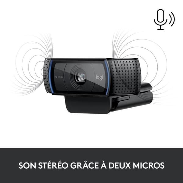 Webbkamera - Full HD 1080p - Logitech - C920 S