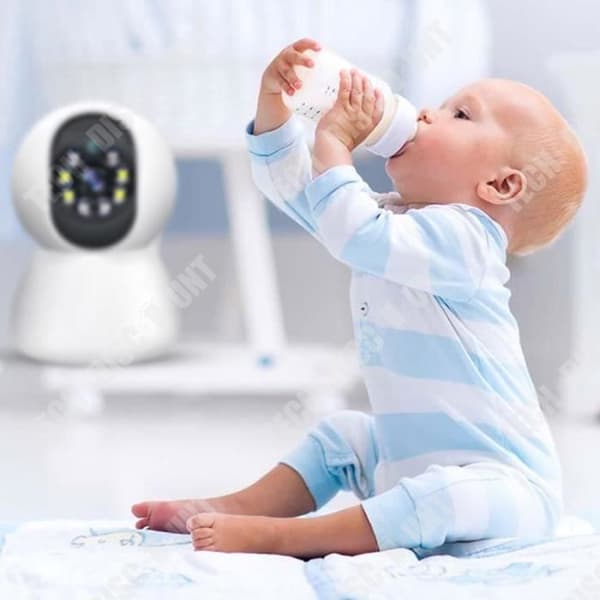 TD® Indoor wifi trådlös kamera 3 miljoner pixlar 360 graders rotation mobiltelefon fjärrkamera