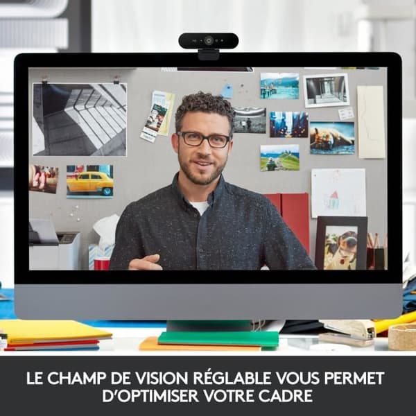 LOGITECH - Ultra HD Pro Business BRIO webbkamera - Svart