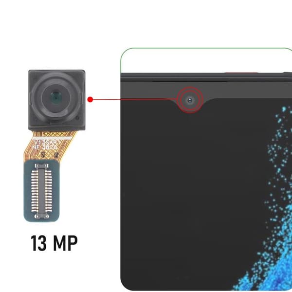 Framkamera för Xcover 6 Pro Selfie-sensor 13MP Samsung Svart