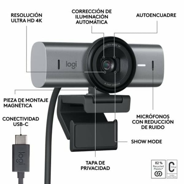 Webbkamera Logitech 960-001559 4K Ultra HD
