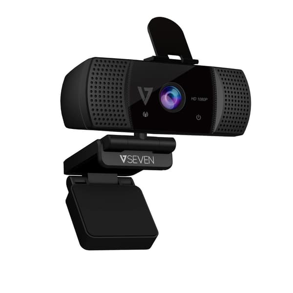 V7 WCF1080P - Webcam - farve - 2 MP - 720p, 1080p - fast brændvidde - lyd - USB