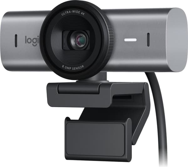 Logitech MX Brio - Webbkamera - 4K Ultra HD - 1080p/60fps - USB C - Grafit