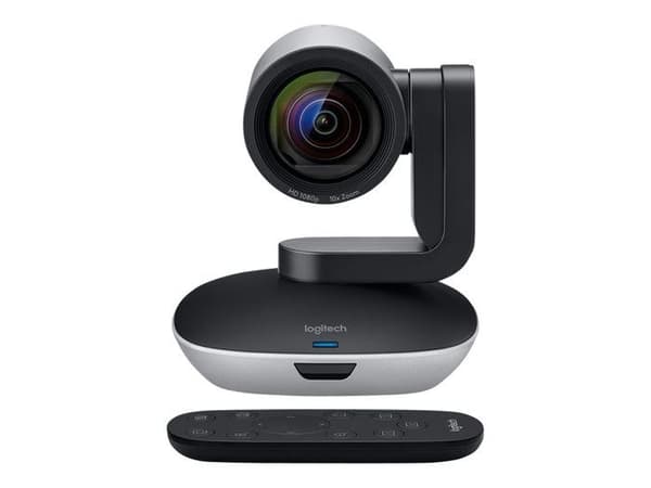 Logitech PTZ Pro 2 Videokonferenskamera - Svart, Silver - USB - 1920 x 1080 Video - Autofokus